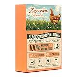 Joyprotyn 1LB Dried Black Soldier Fly Larvae - 6% Calcium for Tough Eggshells, 43% Protein for Healthy Growth - Sustainable & Eco-Friendly Production, Versatile Feed for Chickens, Ducks, Geese & Pets