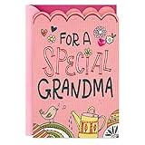 Hallmark Pop Up Mothers Day Card for Grandmother from Kids (3D Honeycomb Heart)