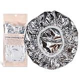 Kitsch Aluminum Foil Hair Heat Cap for Deep Conditioning - Reusable Heating Cap for Deep Conditioner, Tin Foil Hat & Deep Conditioning Heat Cap for Hair Treatments, Processing Cap for Hair, Foil Cap