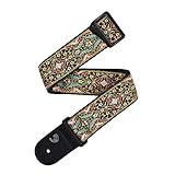D'Addario Accessories Guitar Strap - Eco-Comfort Persian Woven Guitar Strap - Made from Recycled Materials - Black