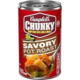 Campbell’s Chunky Soup, Savory Pot Roast Soup, 18.8 oz Can