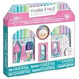 Make It Real: Candy Shop Cosmetic Set - 9 pcs, Vanilla & Strawberry Scented Cosmetics, Ice-Cream Shaped Glosses, Beauty Kit, Tweens, Girls & Kids Ages 8+