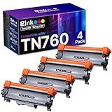 E-Z Ink Compatible TN760 Toner Cartridges Replacement for Brother TN-760 TN730 TN-730 to Use with HL-L2350DW HL-L2395DW HL-L2390DW HL-L2370DW MFC-L2750DW MFC-L2710DW DCP-L2550DW (Black, 4 Pack)
