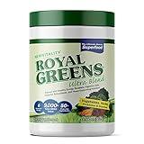 New Vitality Royal Greens Superfood Powder | Healthy Veggie Powder with Probiotics, Enzymes, Antioxidants, Wheat Grass & Greens 10.75oz (30 Day Supply)