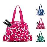 ROYALFAIR Pickleball Bag, Pickleball Tote bag large Capacity Adjustable Shoulder Strap for Pickleball Paddle Shoulder Bag, Made of neoprene, Has insulation and waterproof function (pink)