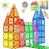 60 PCS Magnetic Building Tiles Kids Toys STEM Magnetic Blocks Sensory Toys Kids Games Magnet Building Toys for Boys and Girls Aged 3+, Kids Brain Development Preschool Kindergarten Toddler Toys