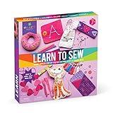 Craft-tastic Learn to Sew Kit – 7 Fun Projects and Reusable Materials to Teach Basic Sewing Stitches, Embroidery & More--Ages 7+