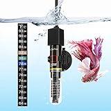 DaToo Mini Aquarium Heater 25W Small Fish Tank Heater 25 Watt with Free Thermometer Sticker