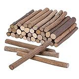 Pllieay 60 Pack 4 Inch Long 0.3-0.5 Inch in Diameter Wood Log Sticks Natural Twigs Sticks Wood Craft Sticks for DIY Crafts Photo Props, School Projects, Festival Decoration