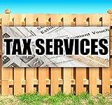 Tax Service Fast Refund 13 oz Banner | Non-Fabric | Heavy-Duty Vinyl Single-Sided with Metal Grommets