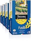 Tuscanini Authentic Italian Fusilli Pasta 16oz (4 Pack) Made with Premium Durum Wheat, Done in 13 Minutes