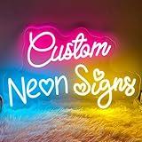 Brochao Custom Neon Signs, Neon Name Sign for Wall Decor Personalized LED Sign Custom Neon Lights for Wedding Birthday Party Light, Christmas Decoration Gift