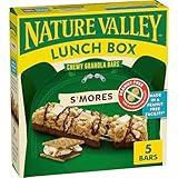 Nature Valley Lunch Box Chewy Granola Bars, S'mores, Peanut Free, 5 Bars, 4.6 oz