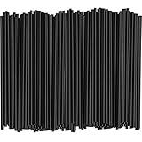 Comfy Package [1000 Count] 5 Inch Coffee & Cocktail Stirrers/Straws Disposable Plastic Sip Stir Swizzle Sticks - Black