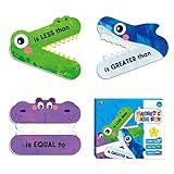 3 Magnetic Math Signs, Math Symbols Greater Than/Less Than/Equal to Math Demonstration Tool Teacher School Classroom Supplies, Numeric Relationship Understanding and Math Problem Solving