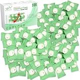 Fancyou Compressed Disposable Face Towel 100 PCS,Thicken Facial Cleansing Cloths Towelettes,Mini Travel Size Towel,Compact Portable Wash Cotton Wipes Tablets Coin Tissues to Cleaning Everything(Green)