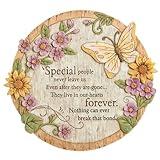 Evergreen Special People Never Leave Us Garden Memorial Stone | Outdoor Safe | 12-Inch | Remembrance Gift | Décor for Homes, Lawn and Garden