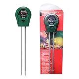Soil Moisture Meter, Soil Tester, Soil Test Kit 3-in-1, PH Meter, Fertility Soil Tester, Soil Tester for Garden Lawn Farm Outdoor Indoor Use