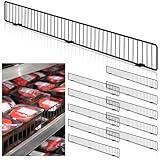 Yaocom 10 Pcs Retail Gondola Shelf Front Wire Fence Guard Rail 36" x 3" Sturdy Metal Supermarket Guardrail Black Commodity Organization Baffle Display Enhancer for Retail Stores Fruit Fresh Food