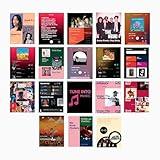 crispy crafts 18 PCS Music Wall Collage Kit, Cultured Wall Art,Pop Poster, Aesthetic Collage Kit, Home Decor, Poster Wall 350 GSM stock paper