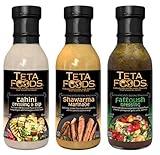 Teta Foods Assorted Selection of Middle Eastern Dressings and Marinades (Tahini Shawarma Fattoush)