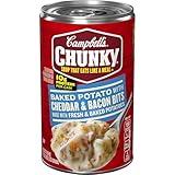 Campbell's Chunky Soup, Baked Potato with Cheddar and Bacon Bits Soup, 18.8 Oz Can