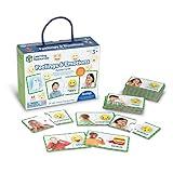 Learning Resources Feelings & Emotions Puzzle Cards, 48 Pieces, Ages 3+, Social Skills Toys, Speech Therapy Materials, Social Emotional Learning Toys and Games for Kids