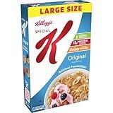 Kellogg's Special K Breakfast Cereal, Family Breakfast, Fiber Cereal, Large Size, Original, 12oz Box (1 Box)