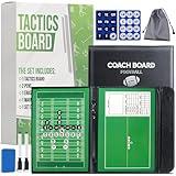 ZPU Football Coaching Board, Magnetic Football Clipboard for Coaches, Portable Foldable Play Board with Dry Erase Marker Pen and Magnets, for Teaching and Game Plan