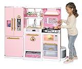 Disney Princess Style Collection Fresh Prep Gourmet Kitchen, Interactive Pretend Play Kitchen for Girls & Kids with Realistic Steam, Complete Meal Kit & 35+ Accessories