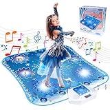 Frozen Toys Dance Mat for Girls - Electronic Dance Mat with Wireless Bluetooth for Children,Light Up LED Kids Musical Mat, Dance Floor Mat,Birthday Xmas Gifts for 3 5 7 9 10+ Year Old Girls Boys