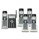 AT&T BL3107-5 5-Handset DECT 6.0 Cordless Home Phone with Bluetooth, Answering System, Smart Call Blocker, Extended Range,2" Backlit Screen, Lighted Keypad with Big Buttons, Caller ID & Call logs