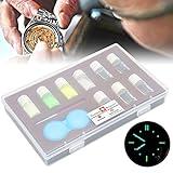 4 Color Professional Watch Luminous Fluorescent Powder Watch Repair Tool Kit Professional Watch Repair Parts Quartz Watch Replacement Parts