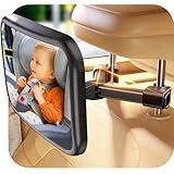 TAZENI Baby Car Mirror for Baby Hook Clip Design Never Shake Baby Mirror for Car Seat Mirror Rear Facing Easy Install Back Seat Mirrors for Car Crystal Clear View ShatterProof Crash Tested