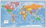 24x36 World Classic Premier Wall Map Poster (Laminated)