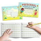 Kindergarten/Preschool Handwriting Workbook- Alphabet & Number Tracing Writing Paper with Lines, Learning Tools for Age 2/3/4/5 Year Old Kids/Boys/Girls, ABC Learning for Toddler, Homeschool Supplies