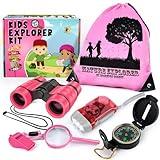 ESSENSON Kids Explorer Kit - Adventure Kit for Kids, Outdoor Explorer Kit with Binoculars, Summer Outdoor Toys for Kids Ages 4-8