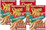 Stove Top Savory Herb Stuffing Mix (6 oz Box) (Pack of 4)