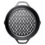 Lodge 12" Cast Iron Dual Handle Grill Basket