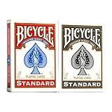 Bicycle Rider Back Playing Cards, Standard Index, Red & Black Decks of Cards, Premium Poker Cards for Blackjack, Casino Games & Family Game Night, 2 Count (Pack of 1)