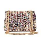 VESONNY Rhinestone Evening Clutch Purse - Sparkling Evening Purse Clutch Bag for Women, Ideal for Weddings, Parties, Prom (Multicolored)