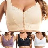 Daisy Bras for Older Women Front Closure Bras for Older Women Front Closure Prime The Day Deals Today 2025 Hook for Womens for for Beige Small