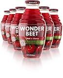 Beetology Organic Beet and Cherry Juice, 8.45oz (6 Pack) | 100% Cold Pressed | Heart Healthy | Nutrient Packed Vegetable Juice | Vibrant Flavor