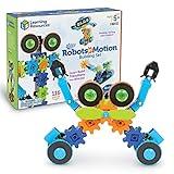 Learning Resources Gears! Gears! Gears! Robots in Motion Building Set - 116 Pieces, Ages 5+, Robot Toy, STEM Toys for Kids, Robots for Kids