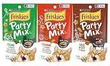 Friskies Purina Party Mix Cat Treats Variety Pack, 1 Pouch Picnic Crunch, 1 Pouch Original Crunch, 1 Pouch Wild West Crunch, 2.1 Ounce Pouches (Pack of 3)