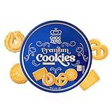 ChocZero Keto Butter Cookies - Sugar Free Danish Shortbread Large Gift Tin - Gluten Free, Low Carb (1 tin, 12 oz)