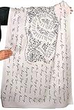Prayer Scarves Names of Jesus Cotton Bible Study Scarf (28x79) – 84 Titles & 75 Languages | Christian Gift for Pastors, Teachers & Believers (Ivory)