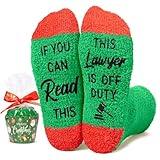 HAPPYPOP Christmas Gifts for Lawyer - Law Student Gifts Attorney Gifts Lawyer Graduation Lawyer Socks Attorney Socks Men Women