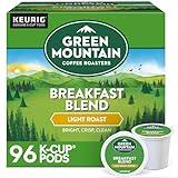 Green Mountain Coffee Roasters Breakfast Blend Single-Serve Keurig K-Cup Pods, Light Roast Coffee, 96 Count