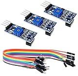 WWZMDiB 3Pcs 3.3-5V TCRT5000 Infrared Reflective Sensor IR Photoelectric Switch Barrier Line Obstacle Avoidance Module Tracing Sensor Tracing Module for Arduino Smart Car Robot